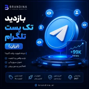 بازدید تک پست تلگرام (ارزان)
