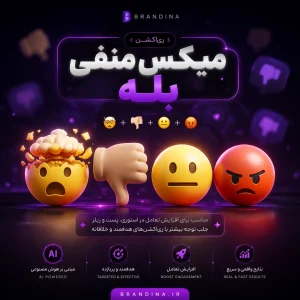 ری اکشن میکس منفی بله (🤯👎🏼😐😡)