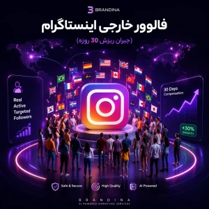 فالوور خارجی اینستاگرام (جبران ریزش 30 روزه)