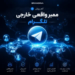 ممبر واقعی خارجی تلگرام (کم ریزش)