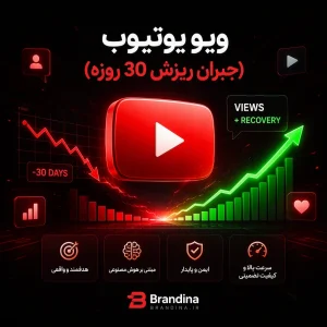 ویو یوتیوب (جبران ریزش 30 روزه) | قیمت برای ۵۰۰ عدد